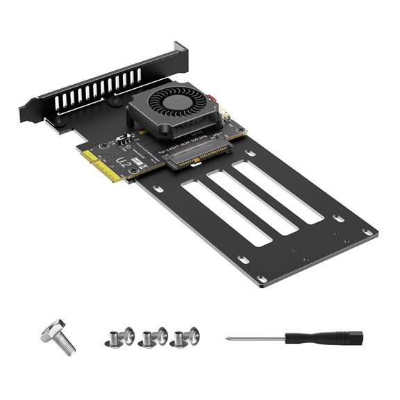 U.2 SFF 8639 Drive PCIe 5.0X4 Adapter Card For Workstations And Servers