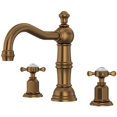thumbnail image 1 of U.3721X-EB-2 Perrin and Rowe Collection 3-Hole Country Spout Widespread Lavatory Faucet with Cross Handles  CA/VT Code Compliant: English, 1 of 5