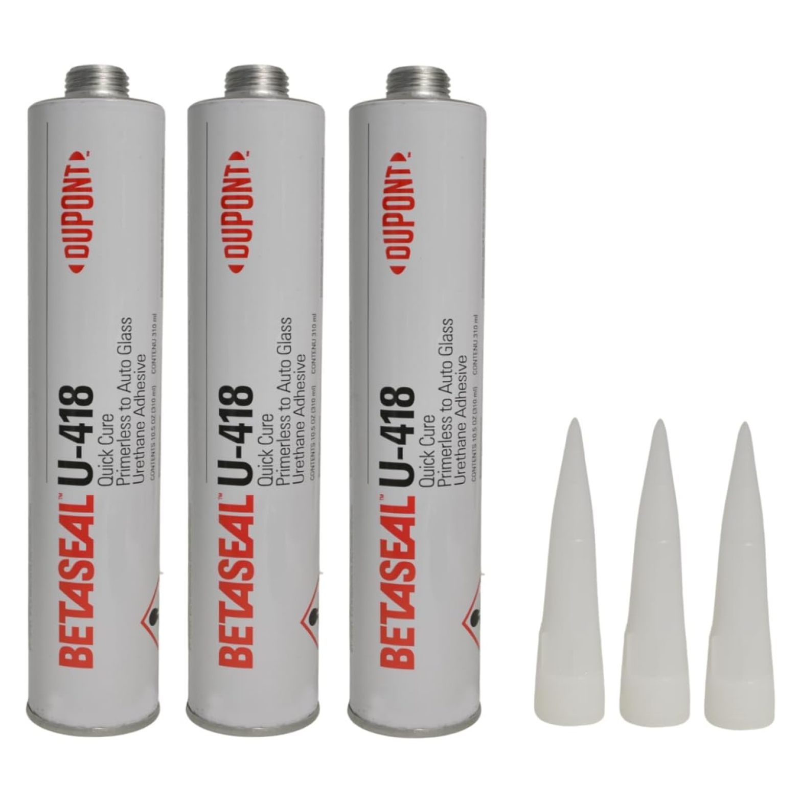 U418 GolySw Betaseal Auto Glass Primerless Urethane//Adhesive (3) Tubes
