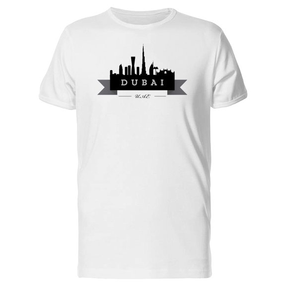 U.A.E. Dubai Skyline T-Shirt Men -Image by Shutterstock, Male Medium