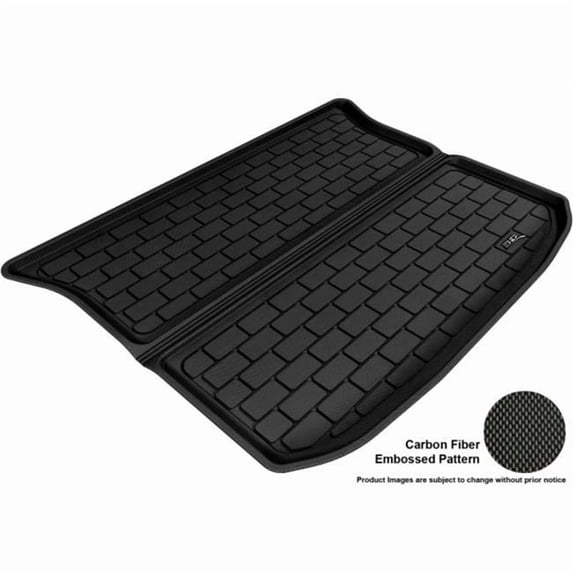 U Ace 3D Maxpider Cargo Custom Fit All-Weather Kagu Black Floor Mat for 2007-2014 Ford Edge Models