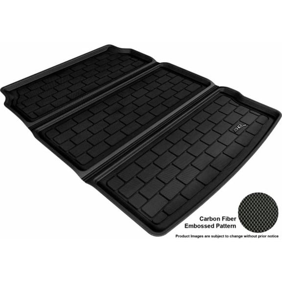 U Ace 3D Maxpider Cargo Custom Fit All-Weather Kagu Black Floor Mat for 2010-2016 BMW 5 Series F10 Models - Black