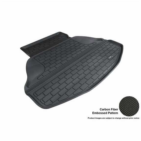 U Ace  3D Maxpider Cargo Custom Fit All-Weather Kagu Black Floor Mat for 2013-2016 SDN Honda Accord Models - Black