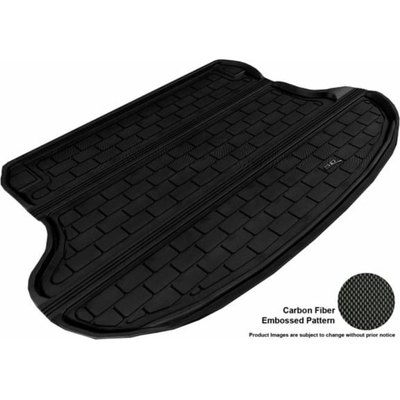 U Ace 3D Maxpider Cargo Custom Fit All-Weather Kagu Black Floor Mat for 2014-2016 - FX35-50-50S 2009-2013 Infiniti QX70 Models