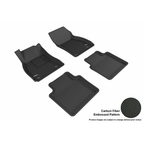 U Ace  3D Maxpider Custom Fit Complete Kagu Black Floor Mat for 2010-2016 Buick Lacrosse Models - Black