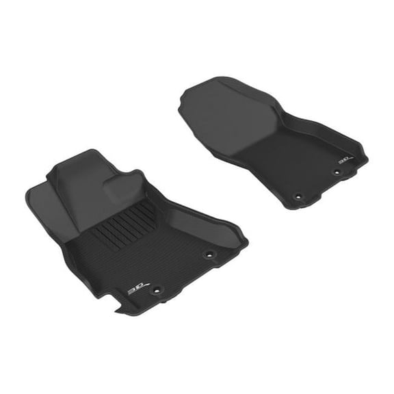 U Ace  3D Maxpider Front Row Custom Fit Kagu Black Floor Mat for 2015-2016 Subaru Legacy-Outback Models - Black
