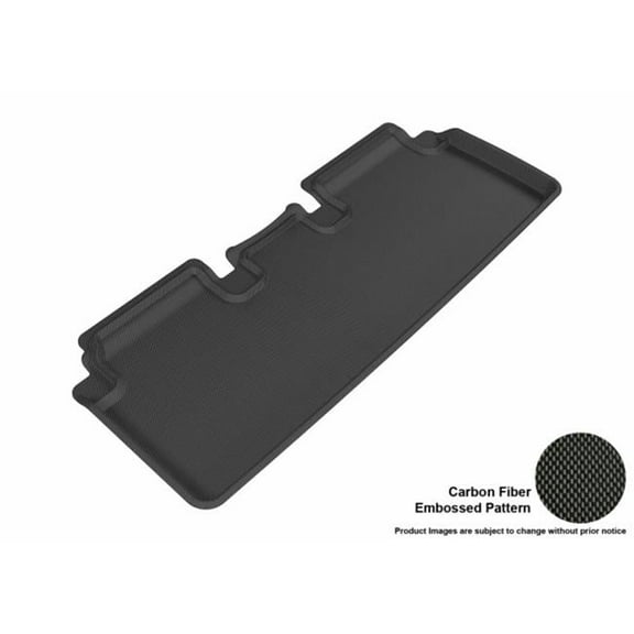 U Ace 3D Maxpider Second Row Custom Fit All-Weather Kagu Black Floor Mat for 2012-2016 Tesla Model S Models - Black