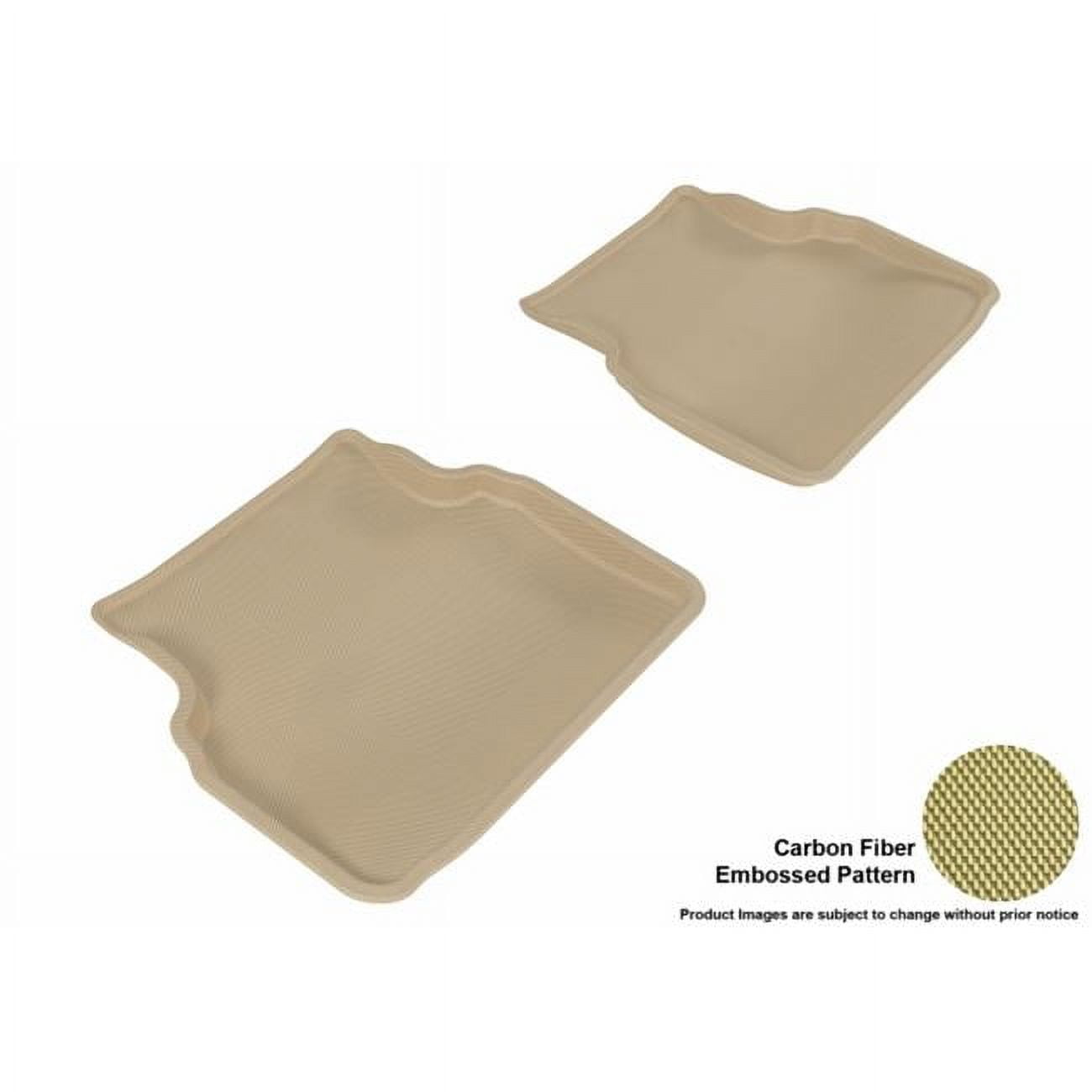 U Ace 3D Maxpider Second Row Custom Fit AllWeather Kagu Tan Floor Mat