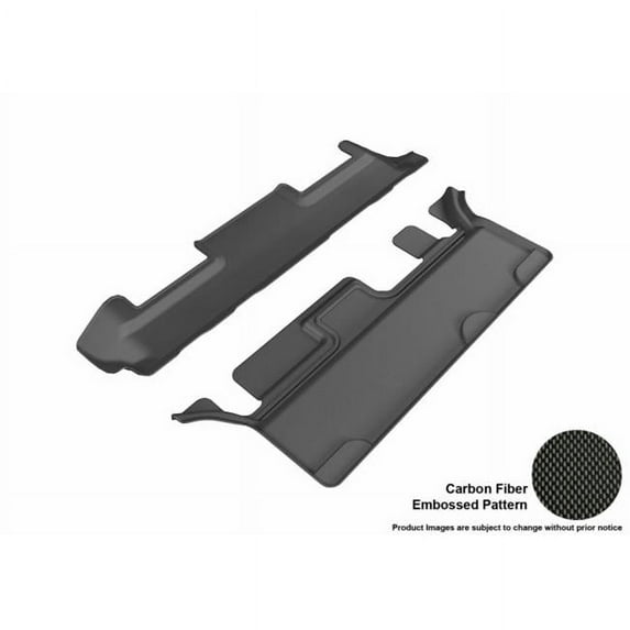 U Ace 3D Maxpider Third Row Custom Fit Kagu Black Floor Mat for 2015-2016 Chevrolet Tahoe - GMC Yukon Models, Bench Seating