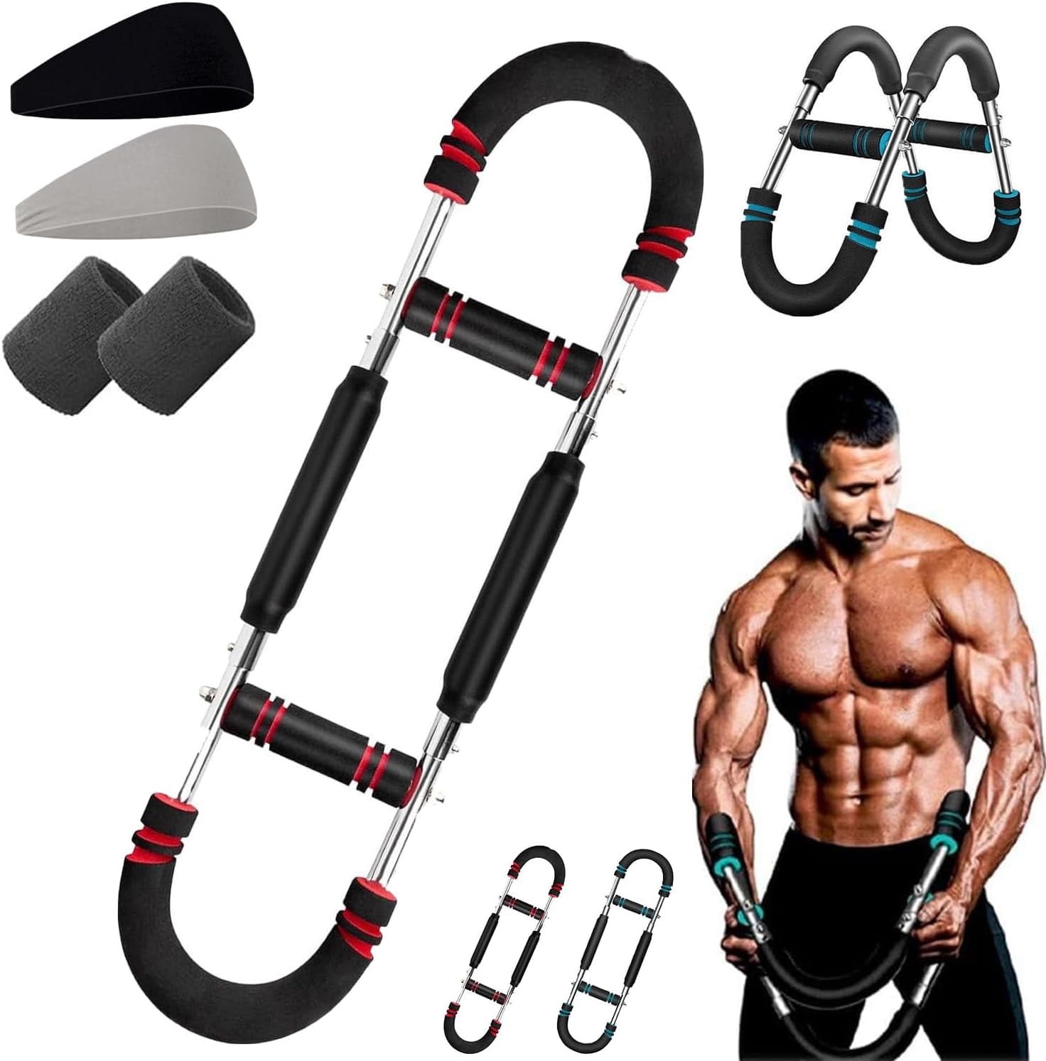 Twister Arm Trainer, 40-100lb Adjustable Chest Workout Equipment, Sakerplus Arm Trainer, Shaker