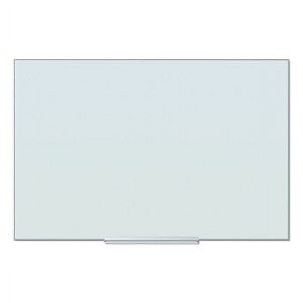 U BRANDS Floating Glass Ghost Grid Dry Erase Board, 24" Whiteboards