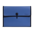 thumbnail image 1 of U BRANDS Performance Poly 13 Pocket Expandable File Folder, Blue, 4565U, 1 of 7