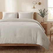 U by Bedsure 3 Pieces Queen Comforter Bedding Set, Beige Bed Comforter Set for All Seasons, 1 Lightweight Prewashed Comforter and 2 Pillowcases