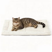 U By Bedsure ComfyFleece Self Warming Cat Bed, Small Self Heating Dog Crate Pad, Thermal Extra Warm Puppy Mat Indoor,Non-Slip & Washable, Not Electric, 24" x 18