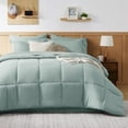 thumbnail image 1 of U by Bedsure Sage Green Queen Comforter Set - 7 Pieces Solid Queen Bed in a Bag, Queen Bed Set Sage Green with Quilted Warm Fluffy Comforters, Sheets, Pillowcases & Shams, 1 of 6