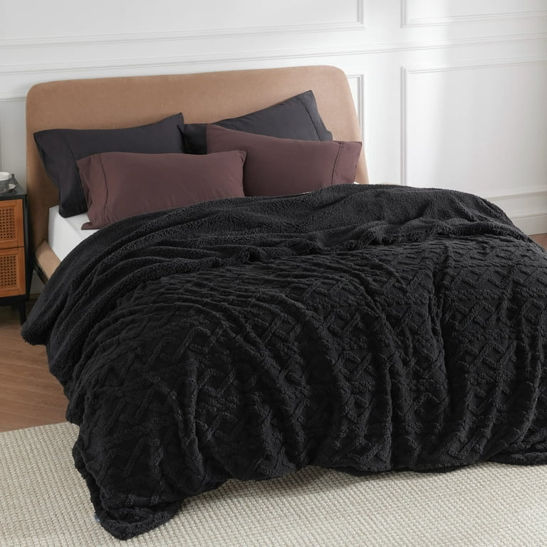U by Bedsure Sherpa Queen Size Blanket for Bed Fleece Soft