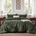 thumbnail image 1 of U by Bedsure Tufted Boho Full Comforter Set, 3 Pieces Farmhouse Shabby Chic Embroidery Bedding Set, Soft Jacquard Bronze Green Comforter for All Seasons, 1 of 10