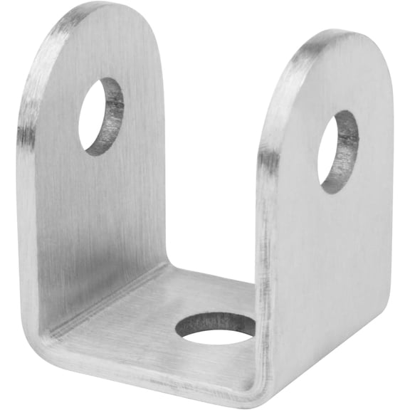 U Bracket 1-1/2",304 Stainless Steel,10 Pack