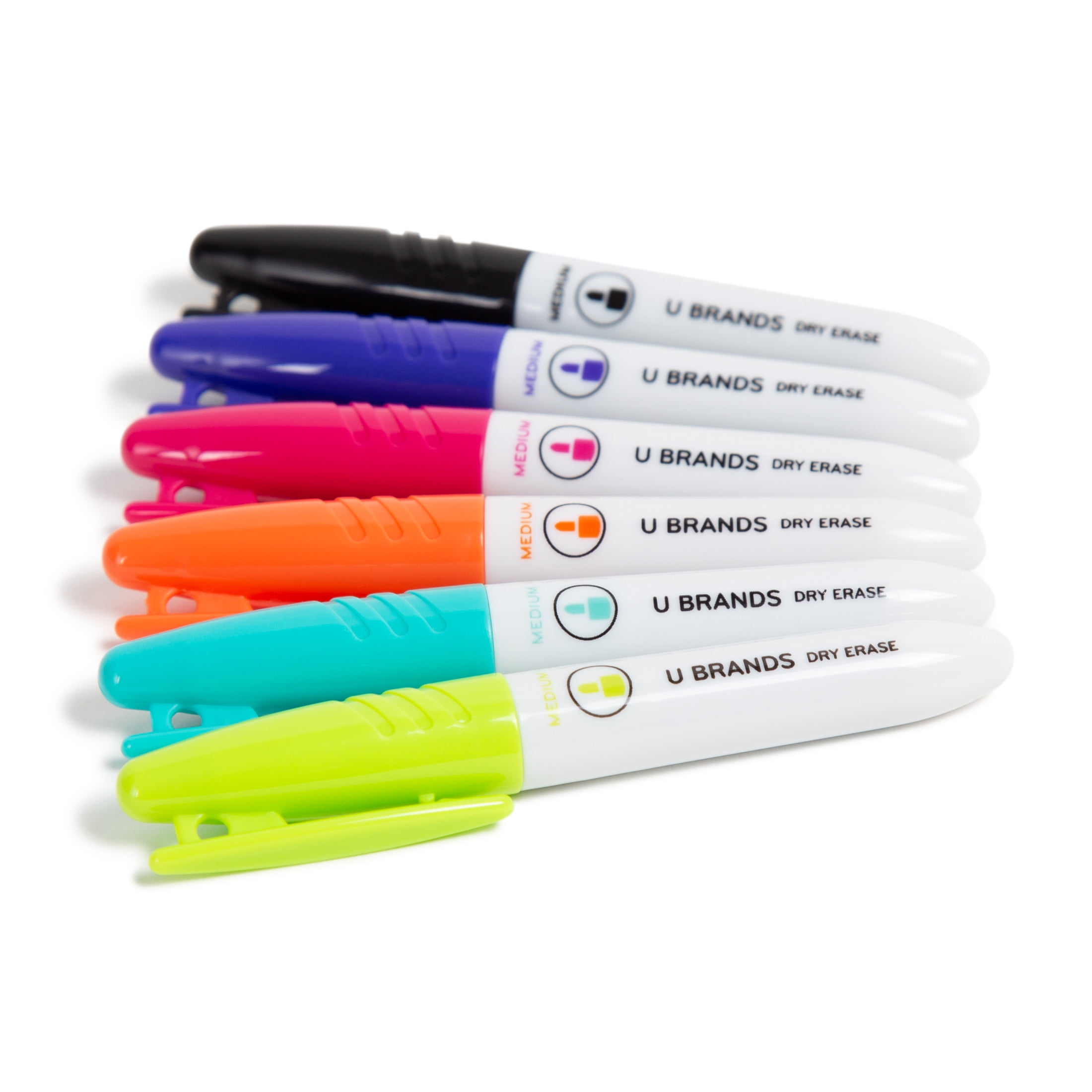 U Brands Mini Dry Erase Markers, 6 Count, Assorted Colors