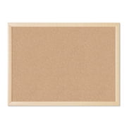 U Brands 17 x 23 in. Cork Bulletin Board, Natural Maple Wood-Style Frame