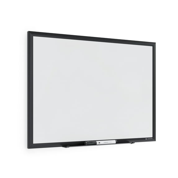 U Brands 17 x 23 in. Magnetic Dry-Erase Board, Black Aluminum Frame