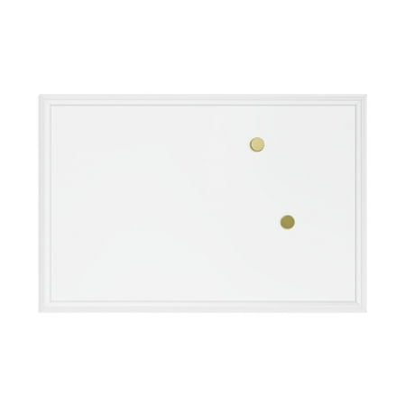 U Brands 20 x 30 in., Magnetic Dry Erase Board, White Décor Frame