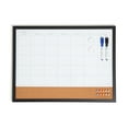 thumbnail image 1 of U Brands 23 x 17 in. Magnetic Dry Erase Calendar Combo Board, Black Wood Style Frame, 1 of 8