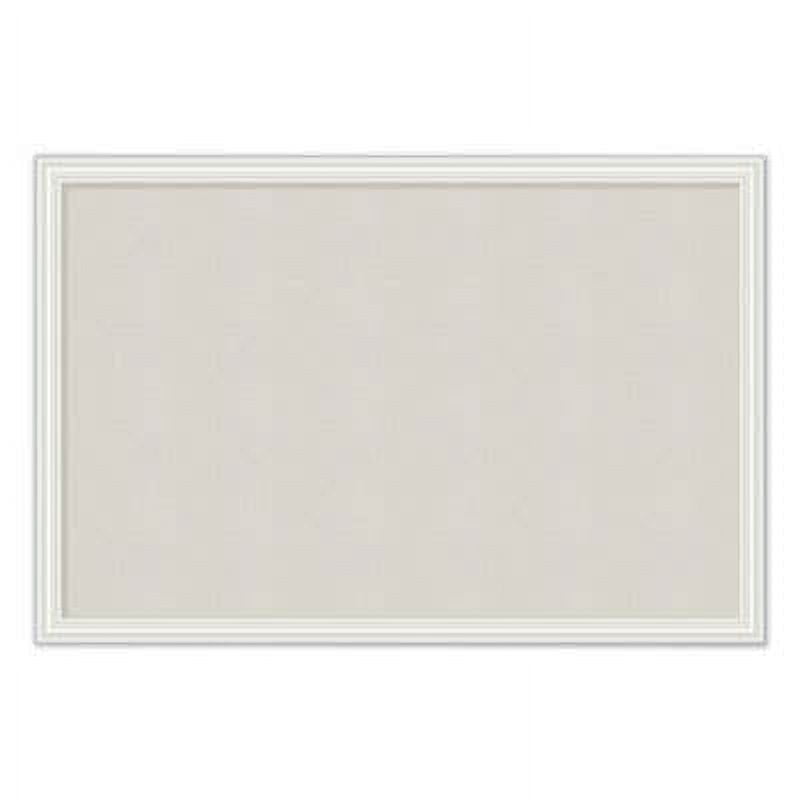 White Wood Framed Cork Bulletin Board, 20" x 30"