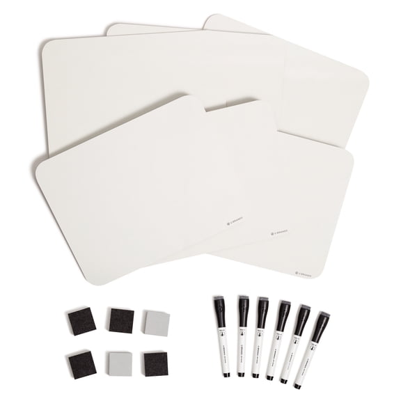 U Brands Single-Sided Dry-Erase Lap Board Value Pack , 9 X 12 Inches (3135U00-01)
