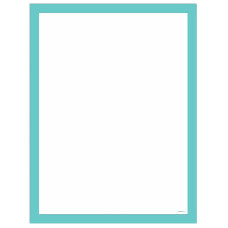 C-Line Peel and Stick Dry Erase Sheets, 8 1/2 x 11, White, 25