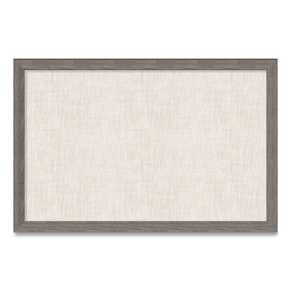 U Brands Linen Bulletin Board Wood Frame 3' x 2' (4891U00-01)