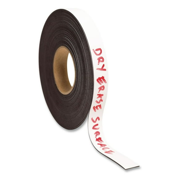 U Brands 5148U00-06 1 in. x 50 ft. Dry Erase Magnetic Tape Roll - White (1-Roll)