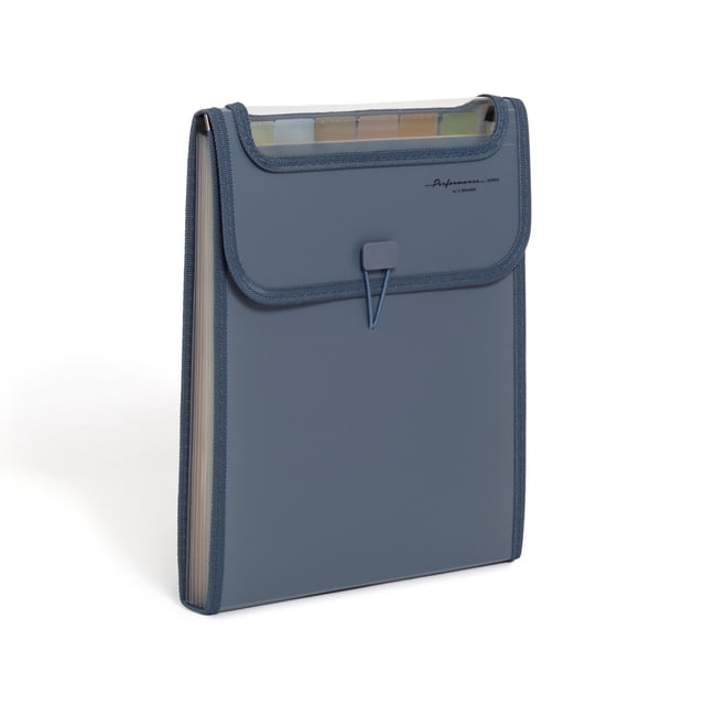 Verical Folder File U Brands 7 Pocket Vertical Expandable Filing Folder, Navy, 12.6 in. x ...