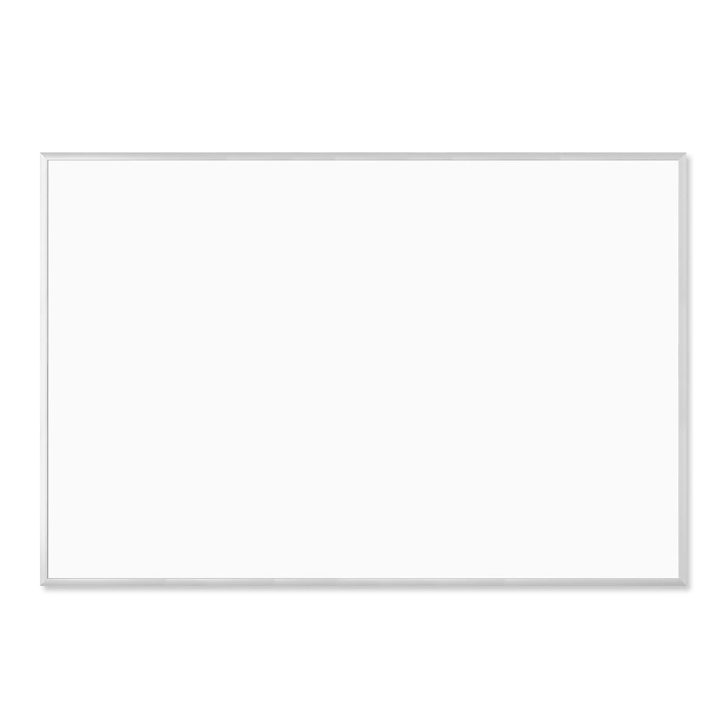 U Brands Basics Plus Steel Dry-Erase Whiteboard Aluminum Frame 4' x 6' 073U00-01