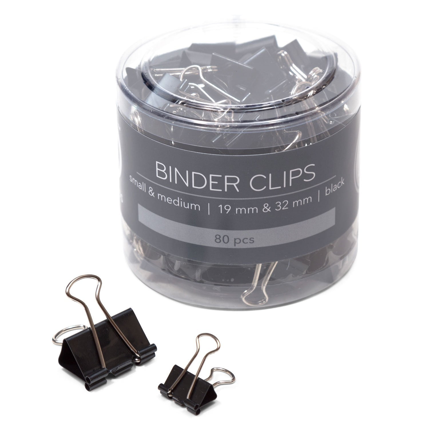 ACCO Binder Clips, Medium, 12 Count, Black (A7072050)