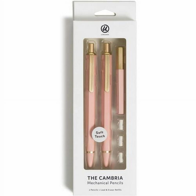 U Brands Cambria Mechanical Pencils - #2 Lead - Refillable - Matte Blush Barrel - 1 Pack U Brands Cambria Mechanical Pencils - #2 Lead - Refillable - Matte Blush Barrel - 1 Pack