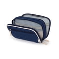 thumbnail image 1 of U Brands Navy Canvas Tech Organizer for Chargers, Cords, and Accessories, 7.8 x 5 inches, 1 of 9