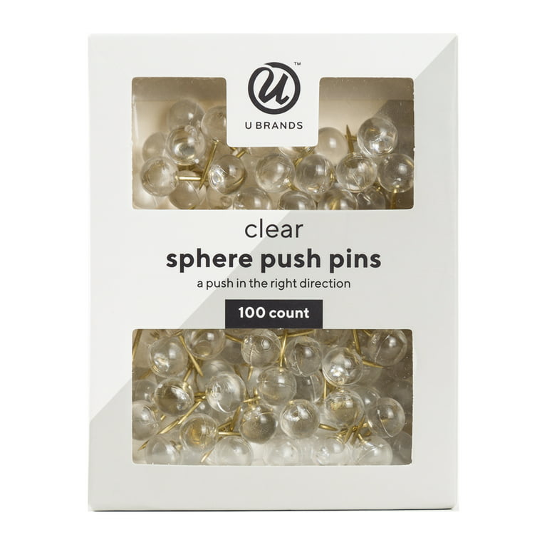 U-Brands Gold Sphere Push Pins
