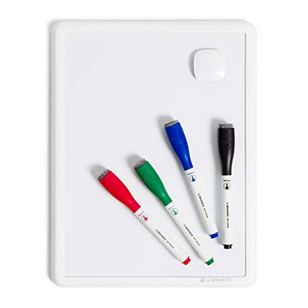 U Brands Contempo 8.5â€ x 11â€ Dry Erase Board Bundle, 4