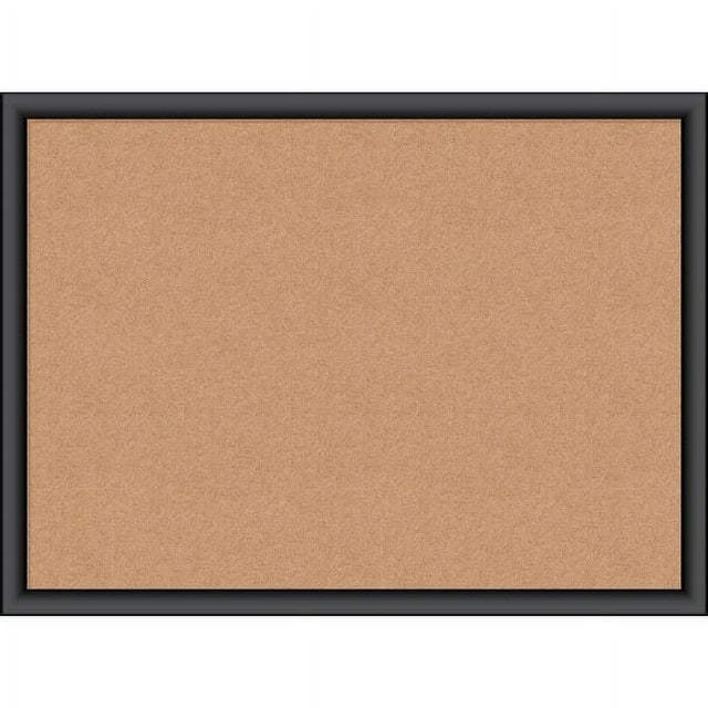 U Brands Cork Bulletin Board, 17" x 23", SelfHealing Cork, Black MDF Frame, 2075U