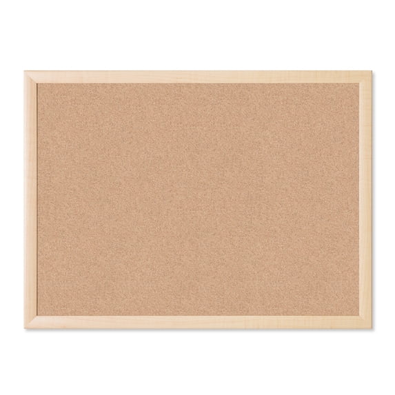 U Brands Cork Bulletin Board, 24 X 18 Inches, Birch MDF Frame (265U00-01)