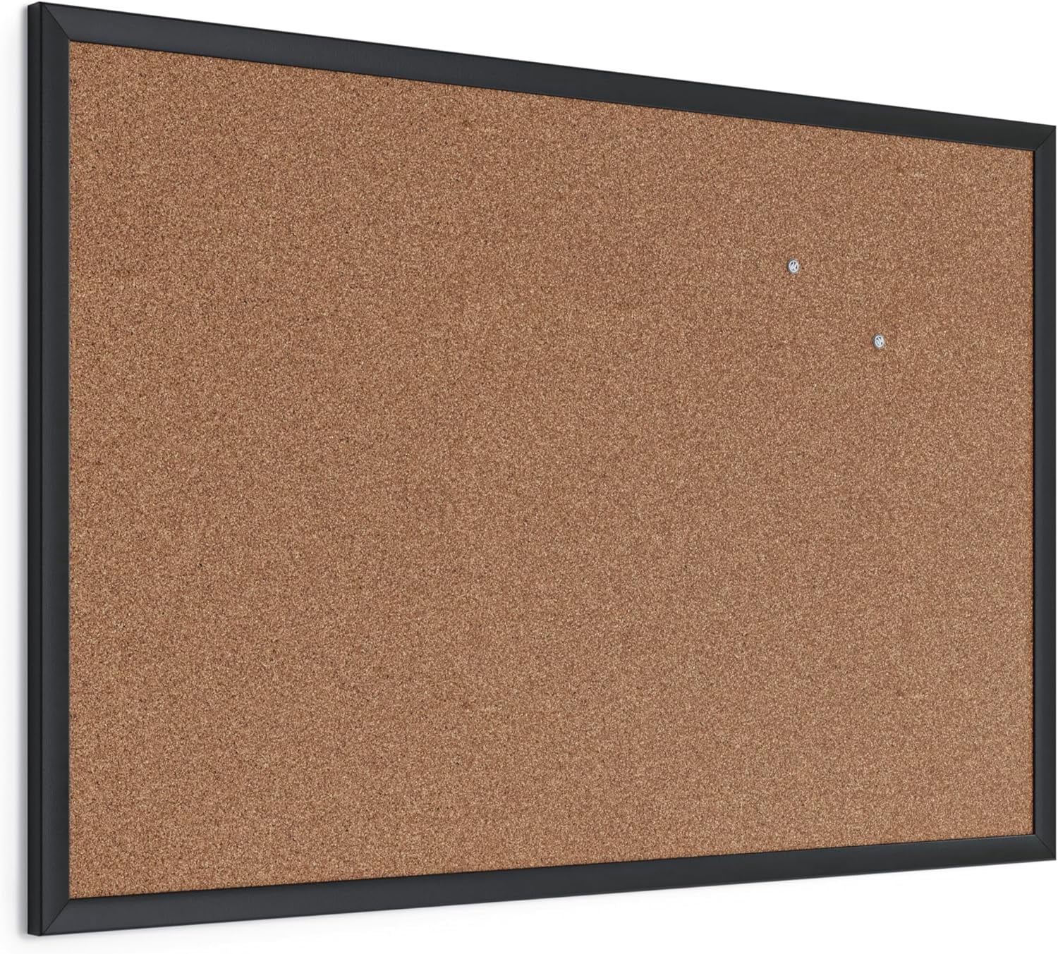 U Brands Cork Bulletin Board, 24inch x 36inch, Black Wooden Frame: Office Supplies