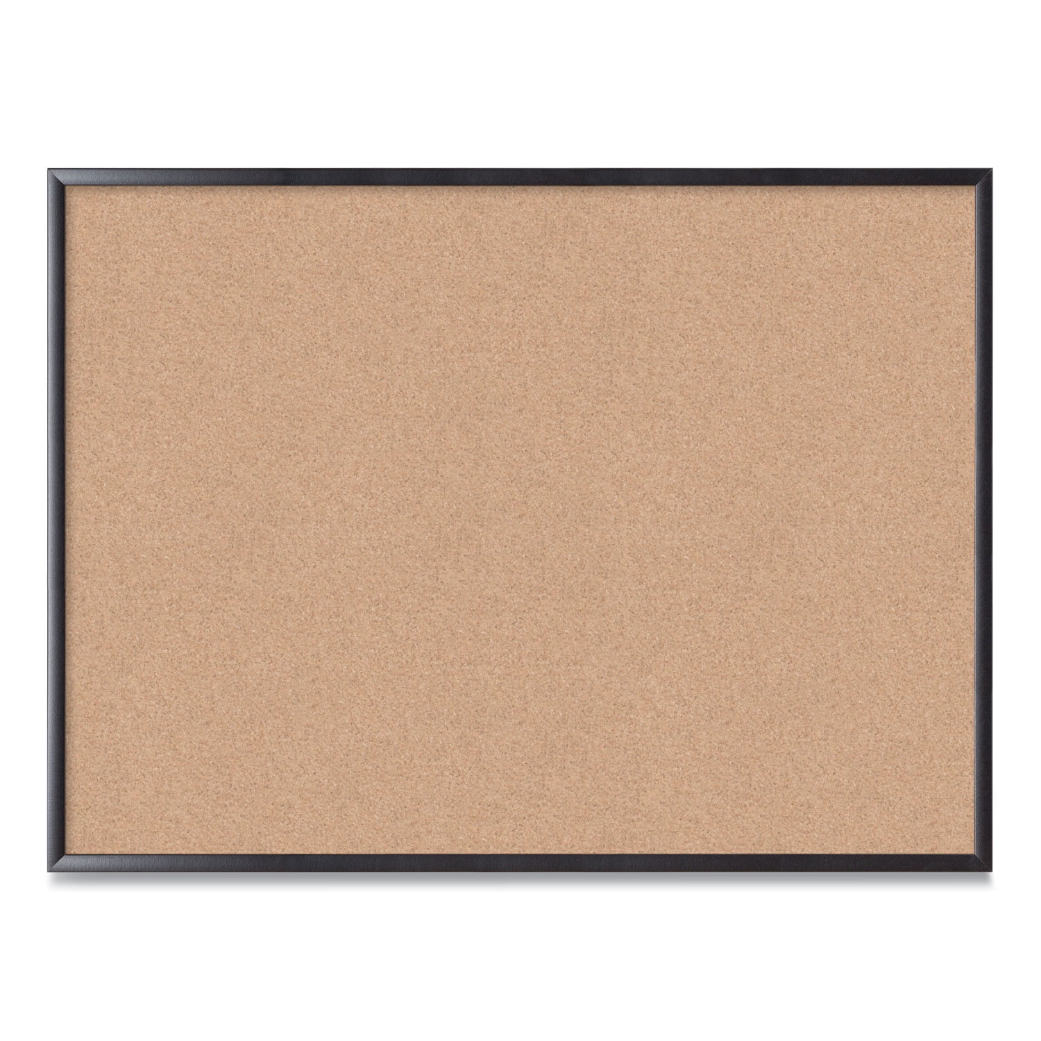 U Brands Cork Bulletin Board, 48" x 36", Black MDF Frame, 2876U