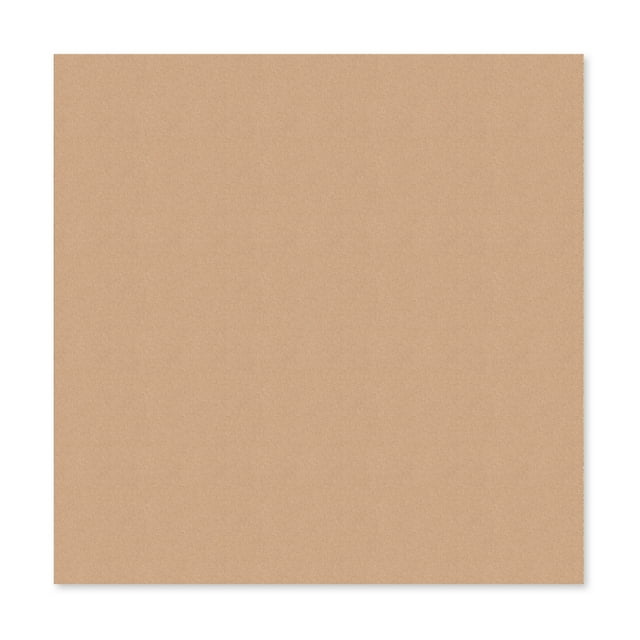 U Brands Cork Canvas Bulletin Board, 24" x 24", Frameless, Brown