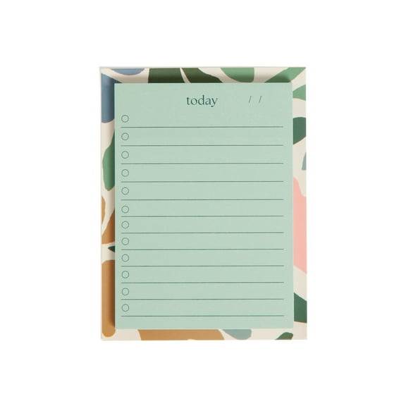 U Brands Daily Sticky Notes with Lines, 4 x 2.9 in., 60 Sheets, Folklore Fauna