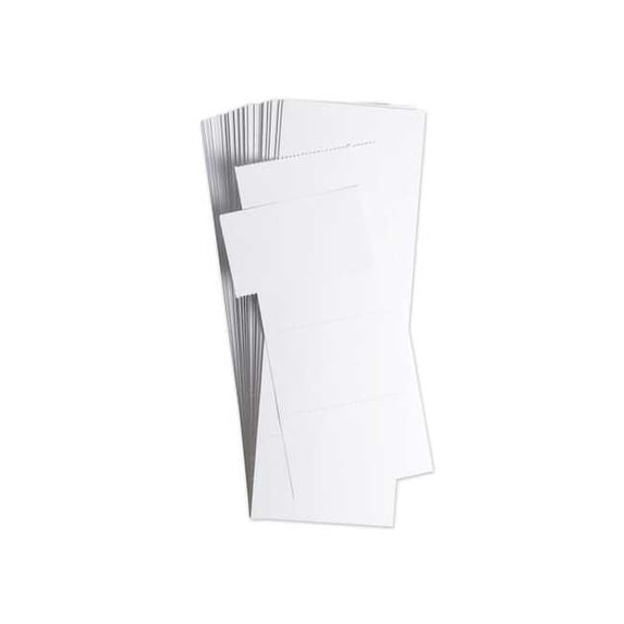 U Brands Data Card Replacement, 3 x 1.75, White, PK500 5167U06-48