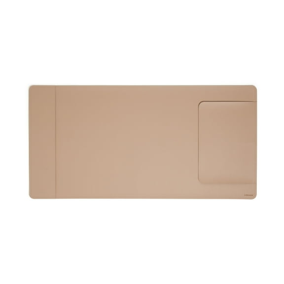 UBrandsDesk Pad, Vegan Leather, Non-Slip Backing, 31.5 x 15.7 in., Iced Latte