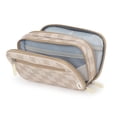 thumbnail image 1 of U Brands Canvas Tech Organizer for Chargers, Cords, and Accessories, 7.8 x 5 inches, Check Pattern, 1 of 9