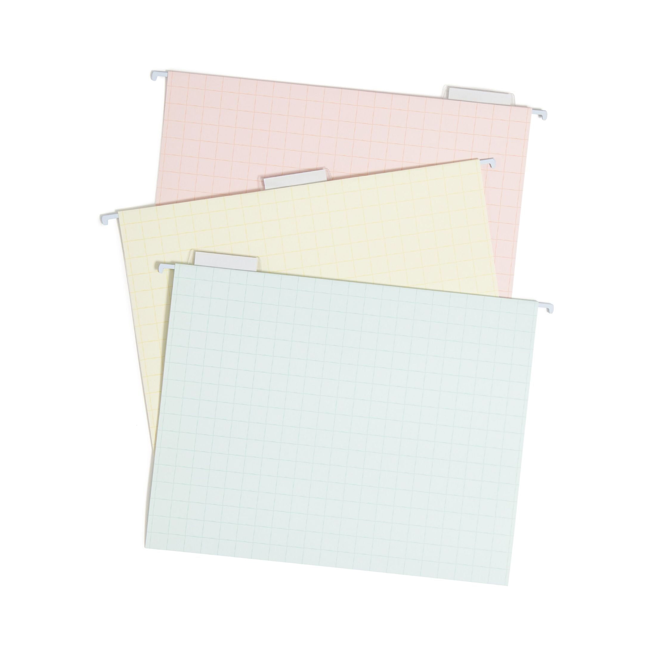 U Brands Fashion Hanging File Folders with Tabs, set of 12, Sunshine, Letter Size