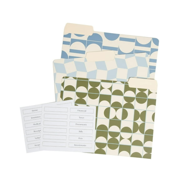 U Brands Fashion Top Tab Folders